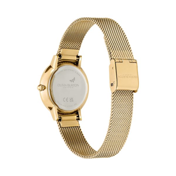28mm Bee Ultra Slim Gold Mesh Watch - Image 5