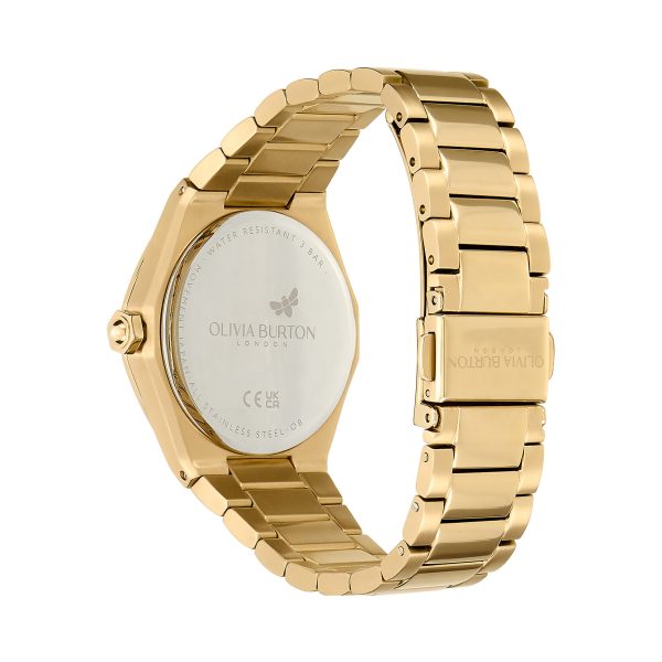 33mm Hexa Green & Gold Bracelet Watch - Image 5