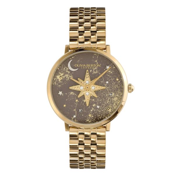 35mm Nova Slim Mushroom & Gold Bracelet Watch