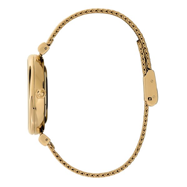 36mm Minima Bee T-Bar Gold Mesh Watch - Image 4