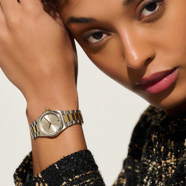 28mm Mini Hexa Neo Gold & Two Tone Bracelet Watch - Image 3