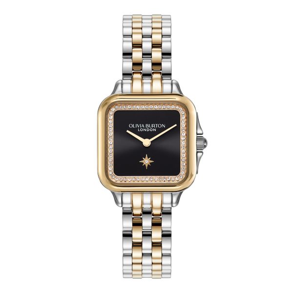 28mm Grosvenor Black & Two Tone Bracelet Watch