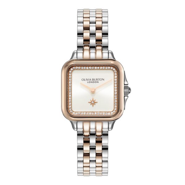 28mm Grosvenor White & Two Tone Bracelet Watch