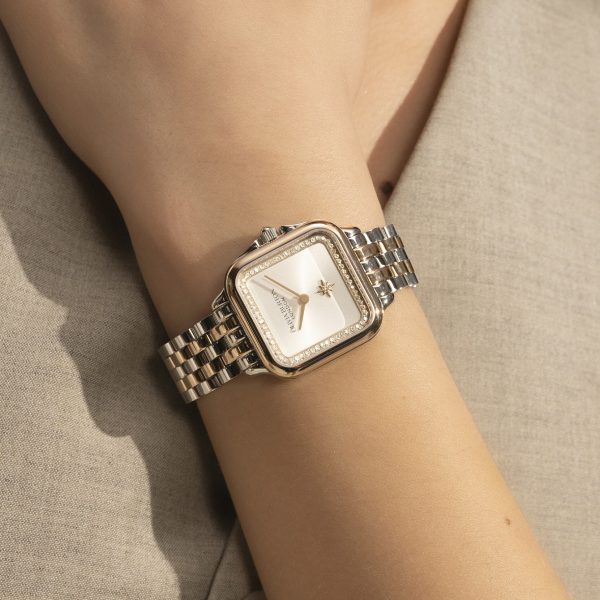 28mm Grosvenor White & Two Tone Bracelet Watch - Image 3