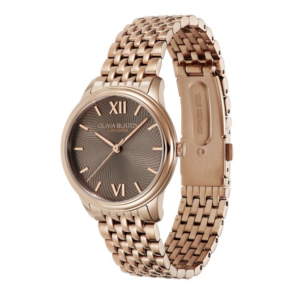 32mm Swirl Mushroom & Rose Gold Bracelet Watch - Image 2