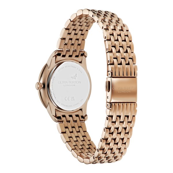 32mm Swirl Mushroom & Rose Gold Bracelet Watch - Image 5