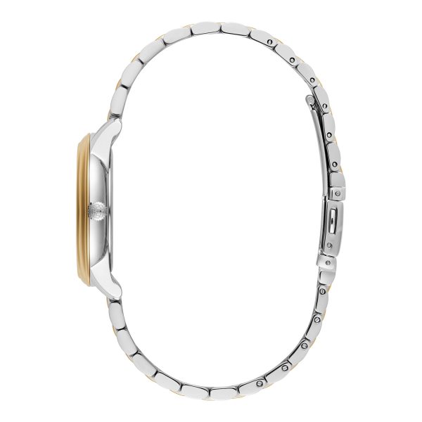32mm Swirl Chalk Blue & Two Tone Bracelet Watch - Image 4