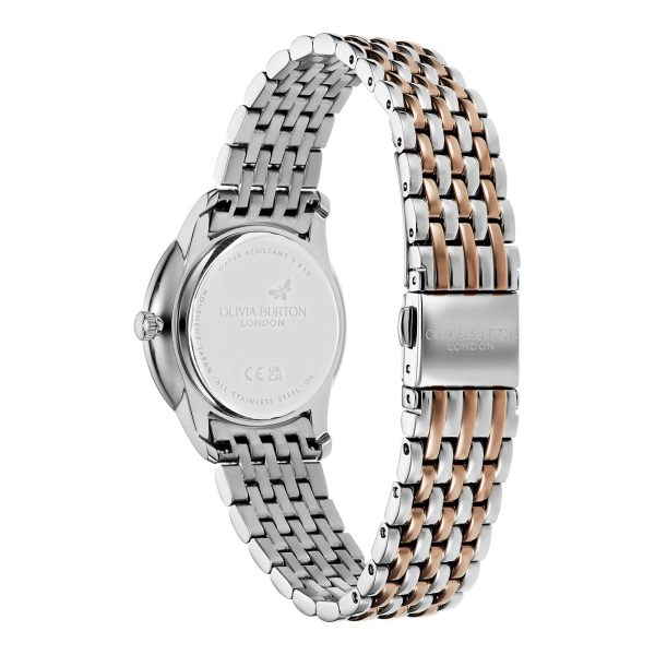 32mm Swirl Black & Two Tone Bracelet Watch - Image 5