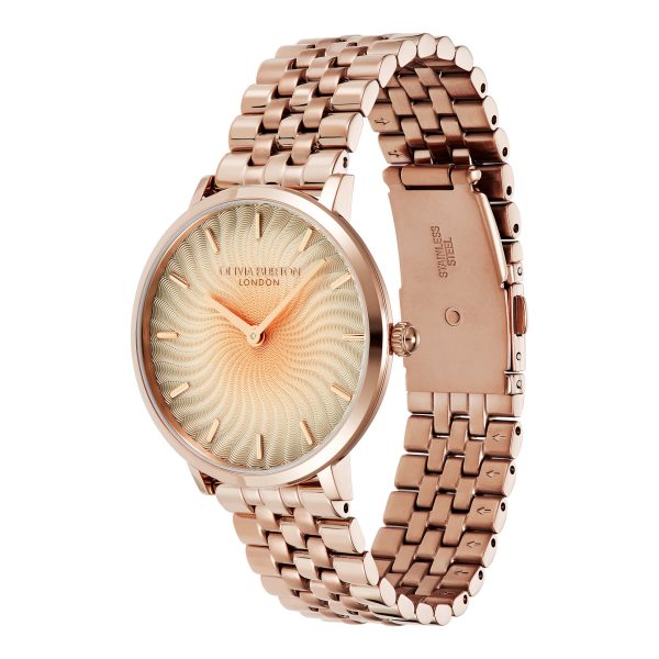 35mm Radiant Sun Ombre & Rose Gold Bracelet Watch - Image 2