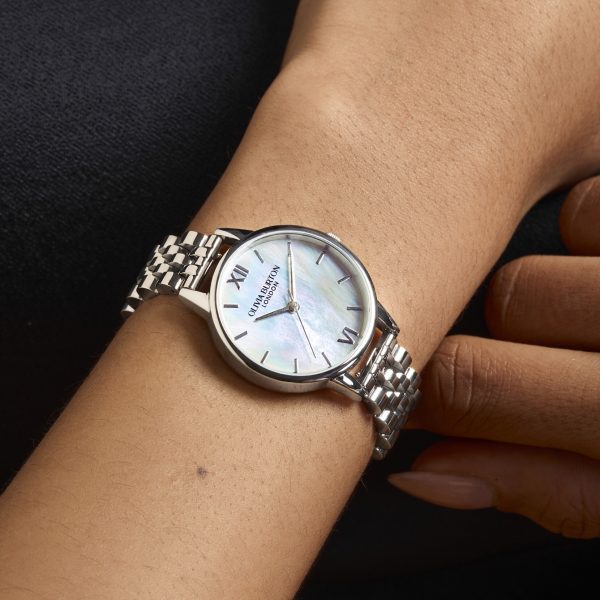 30mm White & Silver Bracelet Watch - Image 3