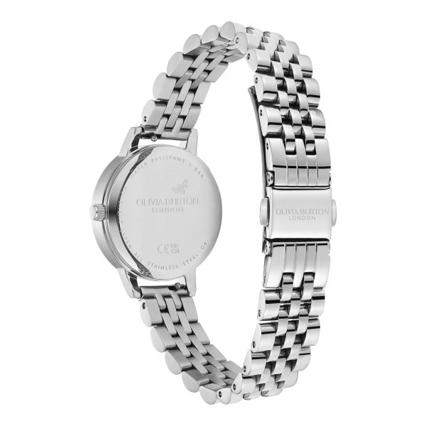30mm White & Silver Bracelet Watch - Image 5