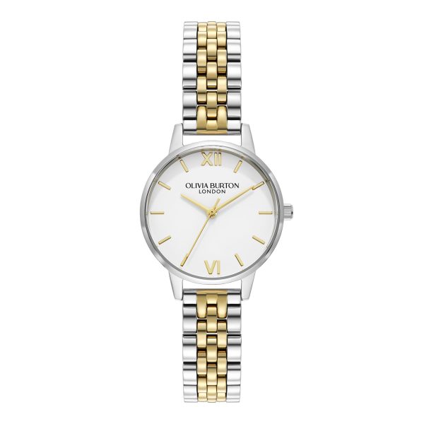 30mm White & Two Tone Bracelet Watch