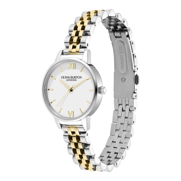 30mm White & Two Tone Bracelet Watch - Image 2