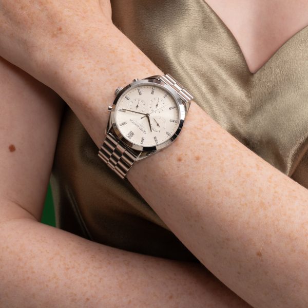 38mm City Classic Multifunction Silver Bracelet Watch - Image 3