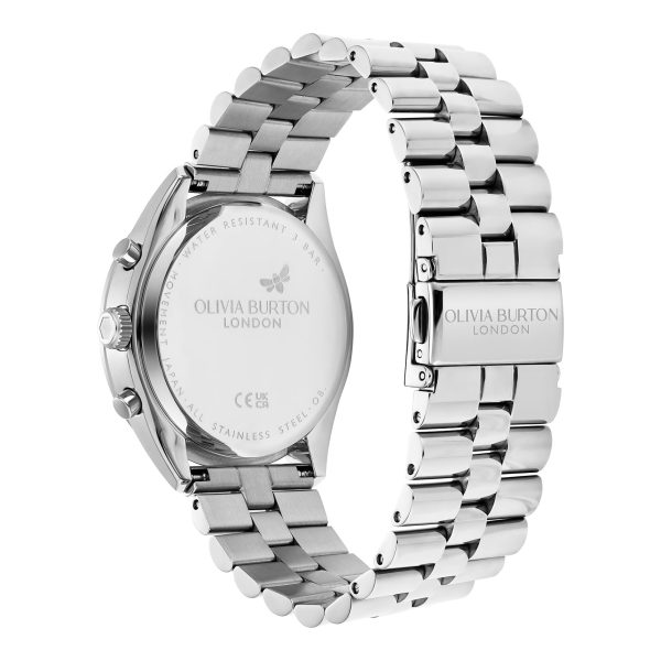 38mm City Classic Multifunction Silver Bracelet Watch - Image 5
