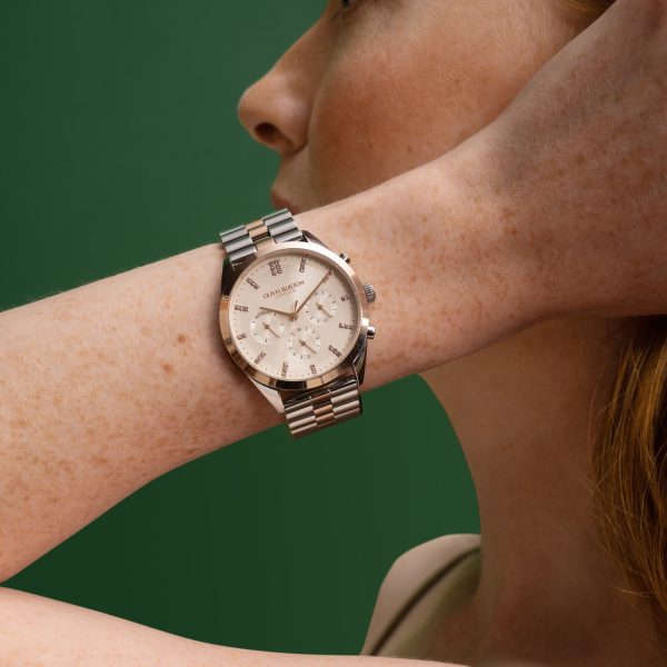 38mm City Classic Multifunction Two Tone Bracelet Watch - Image 3