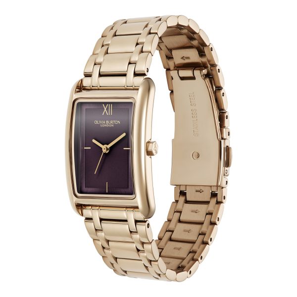 23mm Grove Midnight Plum & Rose Gold Bracelet Watch - Image 2