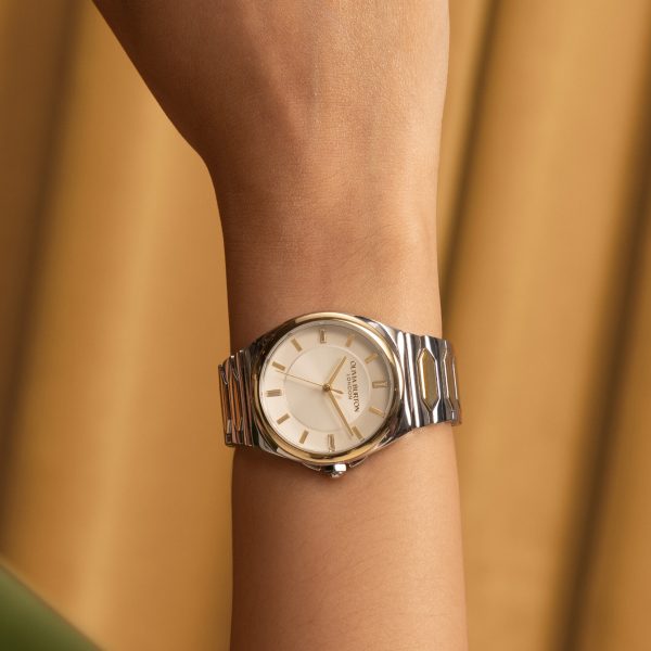 34mm Lustre Ivory & Two Tone Bracelet Watch - Image 3
