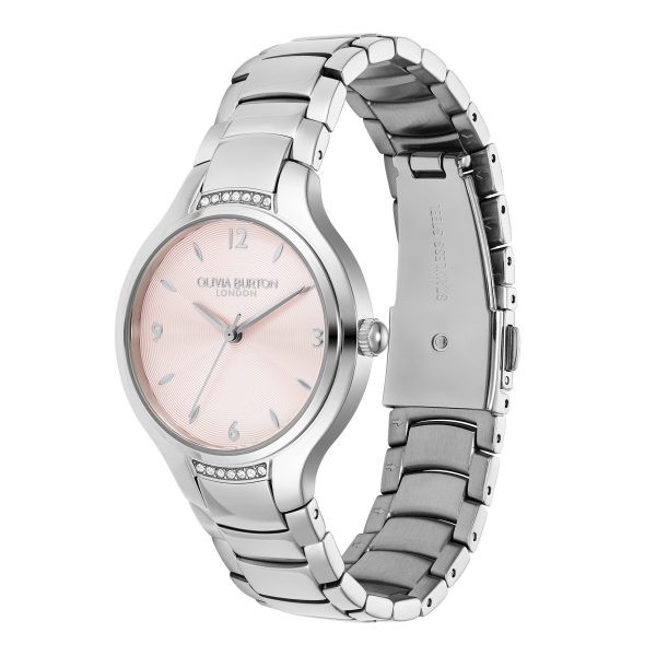 34mm Lea Light Blush & Silver Bracelet Watch - Image 2