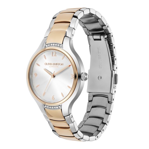 34mm Lea White & Two Tone Bracelet Watch - Image 2