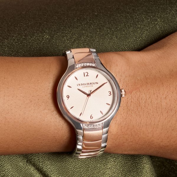 34mm Lea White & Two Tone Bracelet Watch - Image 3