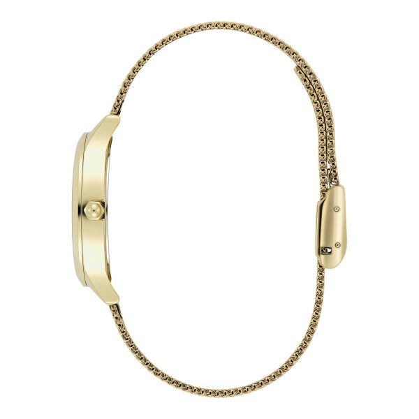 30mm Wonderlust Ivory & Gold Mesh Watch - Image 4