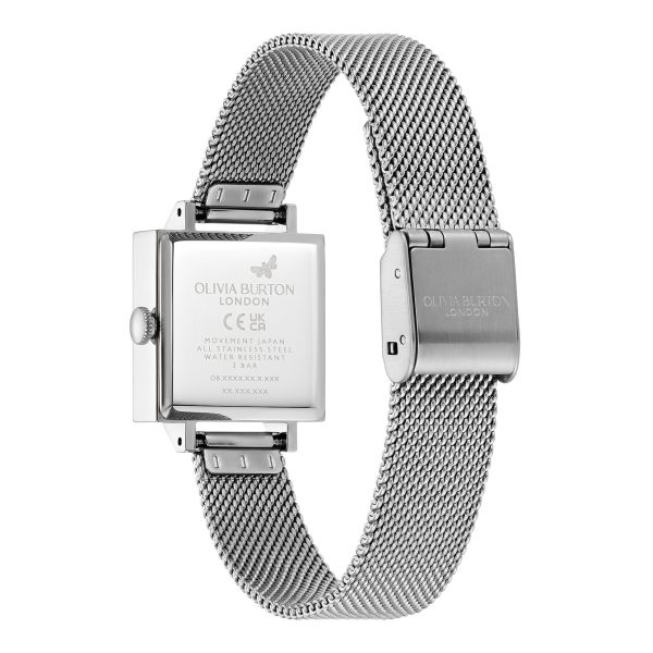 23mm Lucky Bee Blue & Silver Mesh Watch - Image 5