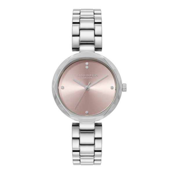 32mm Dimension T-Bar Mellow Rose & Silver Bracelet Watch