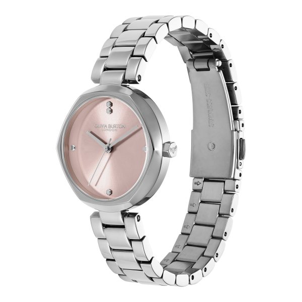 32mm Dimension T-Bar Mellow Rose & Silver Bracelet Watch - Image 2