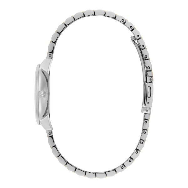 28mm Honeycomb Ultra Slim Chalk Blue & Two Tone Bracelet Watch - Image 4