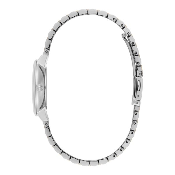28mm Honeycomb Ultra Slim Dove Grey & Two Tone Bracelet Watch - Image 4