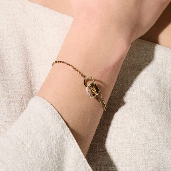 Entwine Gold Bracelet - Image 3
