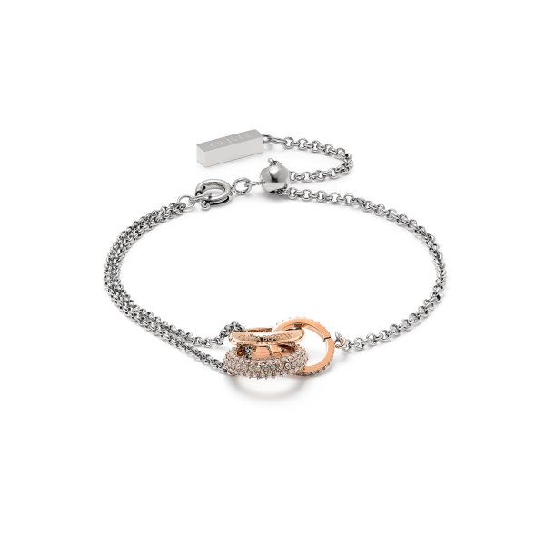 Entwine Silver & Rose Gold Bracelet - Image 2