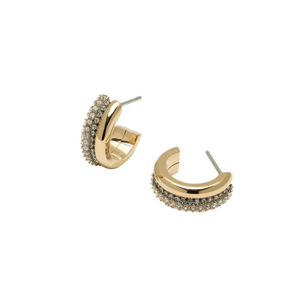 Entwine Gold Hoop Earrings - Image 4