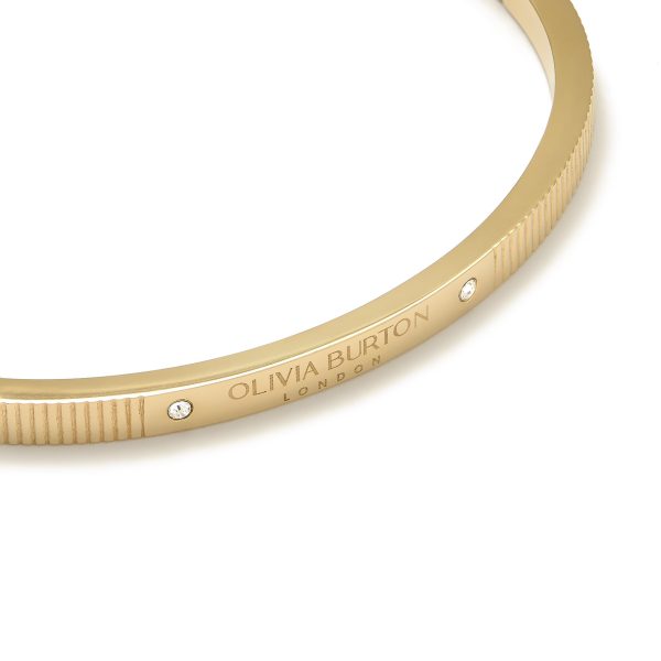 Linear Gold Bangle - Image 2