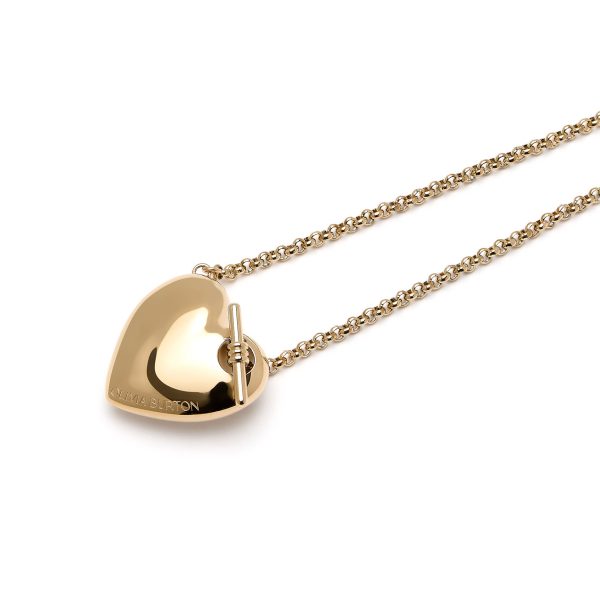 Knot Heart Gold Necklace - Image 4