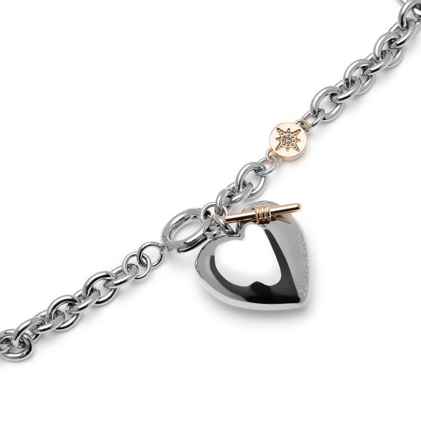 Knot Heart Silver Bracelet - Image 4