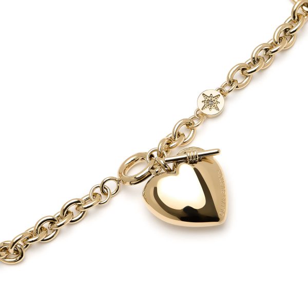 Knot Heart Gold Bracelet - Image 4