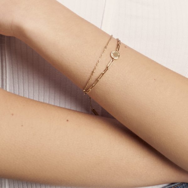 Illusion Gold Stacking Bracelet - Image 3