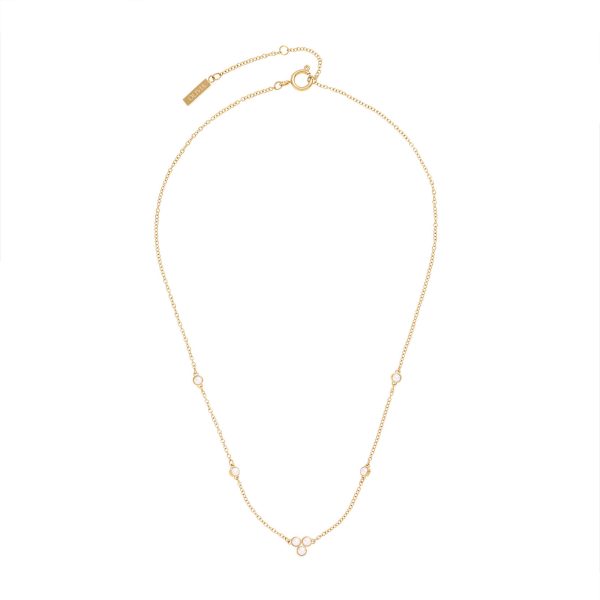 Pearl Cluster Gold Necklace - Image 2