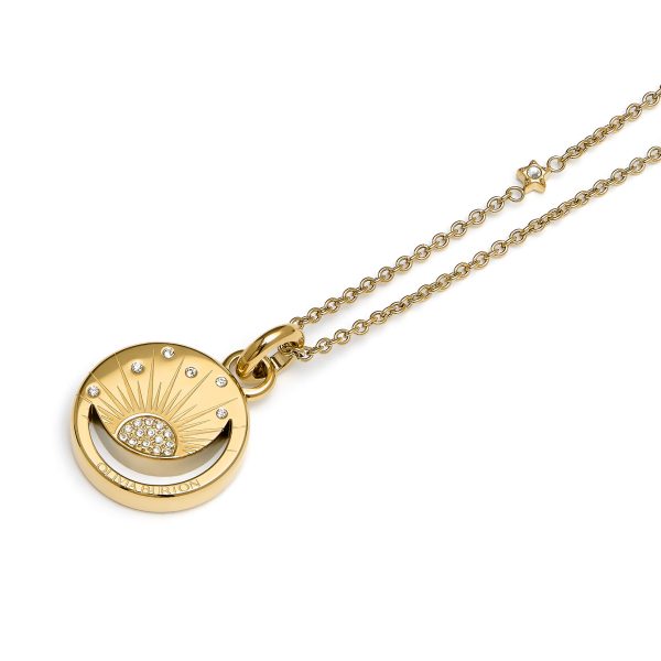 Celestial Sun Gold Plated Pendant Necklace - Image 4