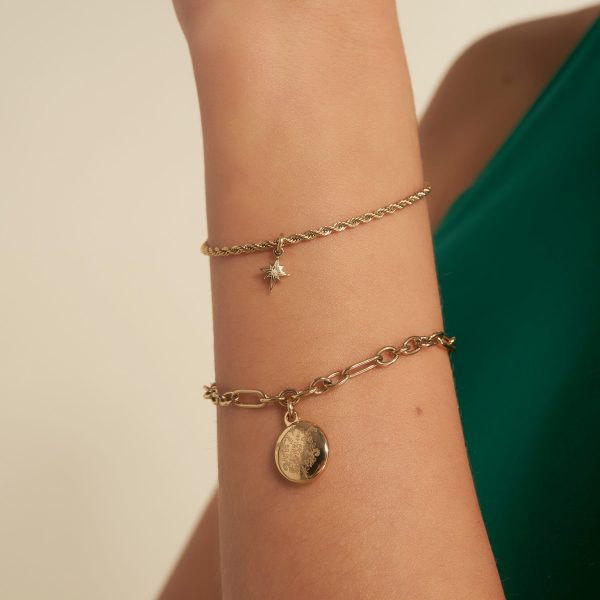 Ever Stacked Gold Plated Multi-Chain Bracelet - Image 3