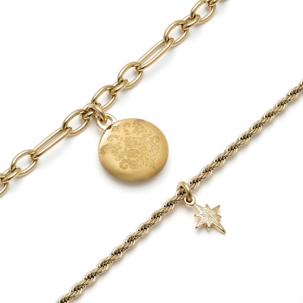 Ever Stacked Gold Plated Multi-Chain Bracelet - Image 5