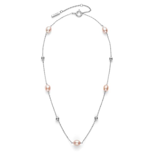 By The Sea Pearl Silver Tone Necklace - Image 2