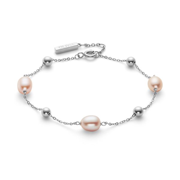 By The Sea Pearl Silver Tone Bracelet - Image 2