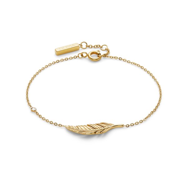 Feather Gold Plated Bracelet - Image 2