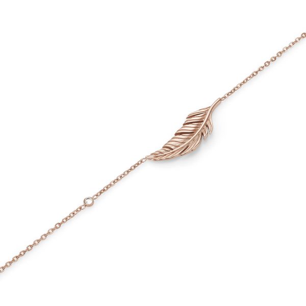 Feather Rose Gold Plated Bracelet - Image 4