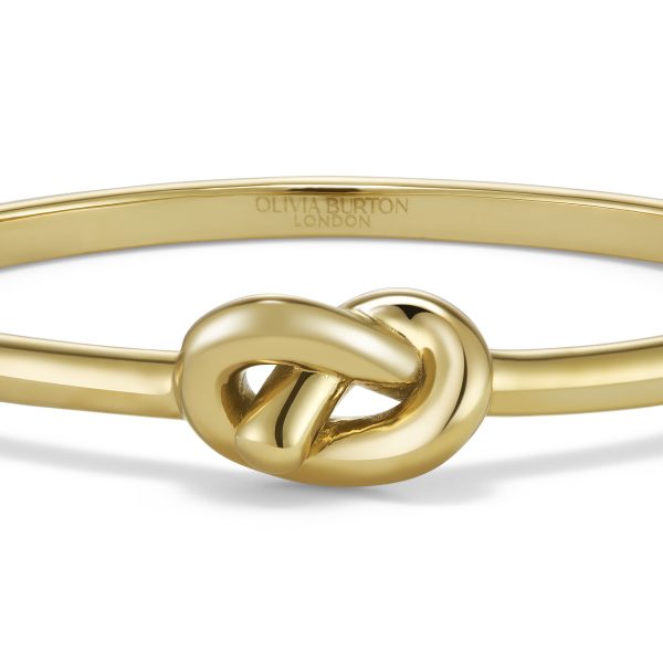 Lovers Knot Gold Plated Bangle - Image 4