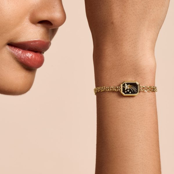 Shooting Star Onyx & Gold Plated Bracelet - Image 3