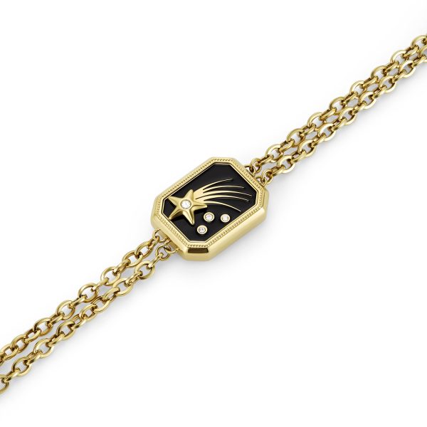 Shooting Star Onyx & Gold Plated Bracelet - Image 4